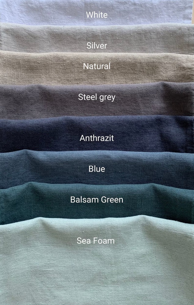 Heavy weight Linen pillow case with hand made fringes 8 colors. Standard, queen, king, euro sham